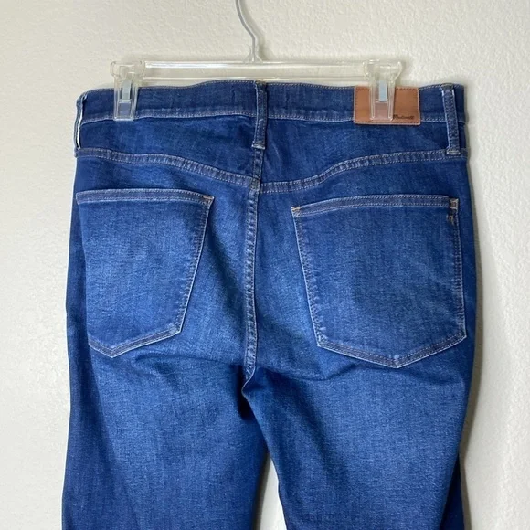 Madewell high rise skinny jeans Sz 31 tall blue denim EUC - Picture 6 of 9